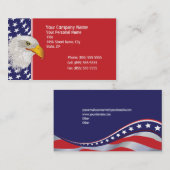 Patriottisch Amerikaans Visitekaartje (Voorkant / Achterkant)
