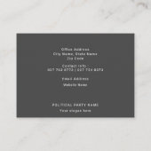 Patriottisch Amerikaans Visitekaartje voor verkiez (Achterkant)