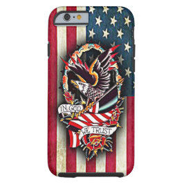  Patriottisch Amerikaans Vlag Bald Eagle Tattoo Case-Mate iPhone Case