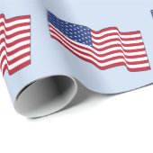 Patriottisch Amerikaans Vlag Inpakpapier (Rol Hoek)