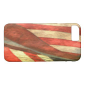 Patriottisch Amerikaans Vlag iPhone 7 Hoesje (Achterkant (Horizontaal))