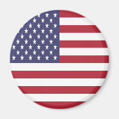 Patriottisch Amerikaans Vlag Magnet (Voorkant)