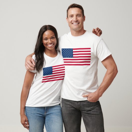 Patriottisch Amerikaans Vlag T-Shirt (Unisex)
