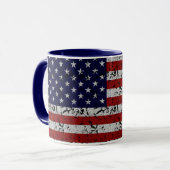 Patriottisch Amerikaans Vlag van de Verenigde Stat Mok (Voorkant links)