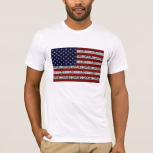 Patriottisch Amerikaans Vlag van de Verenigde Stat T-shirt