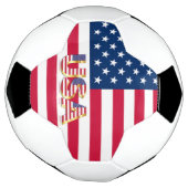 Patriottisch Amerikaans Vlag Voetbal Verenigde Sta (Gedraaid)