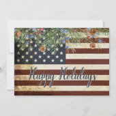  Patriottisch Amerikaans Vlaggenbedrijf Feestdagenkaart (Voorkant)