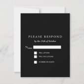 Patriottisch Amerikaans vlaggenRSVP Antwoord (Achterkant)