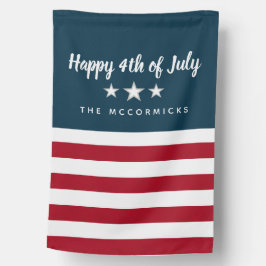 Patriottisch Amerikaans vlaggestalte en stripmonog Huisvlag