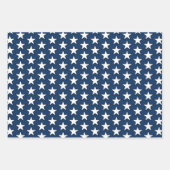 Patriottisch Amerikaans vlaggestampje Star Stripe  Inpakpapier Vel (Voorkant)