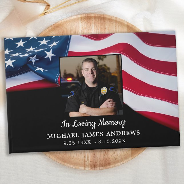 Patriottisch Amerikaans vlaggesteente Gastenboek