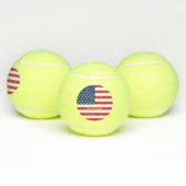 Patriottisch Amerikaans vlagmonogram op maat Tennisballen (Multi)