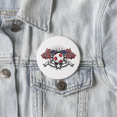 Patriottisch Amerikaans Voetbal Ontwerp USA Vlag F Ronde Button 7,6 Cm