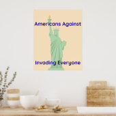 Patriottisch Amerikaans Vrijheidsbeeld Poster (Keuken)