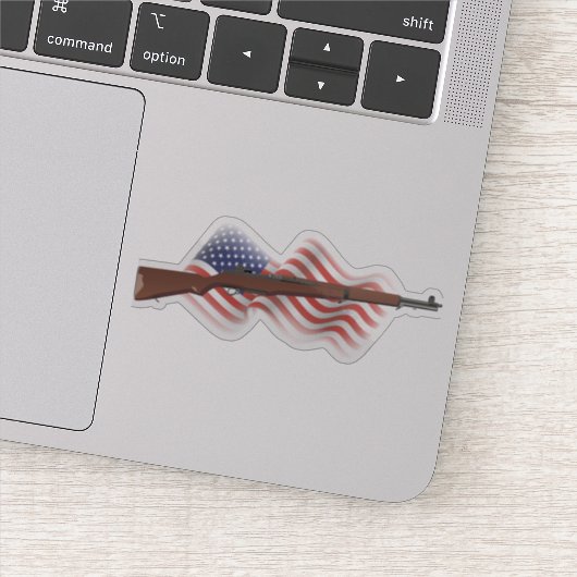 Patriottisch Amerikaans WW2 Rifle M1 Garand Sticker (Detail)