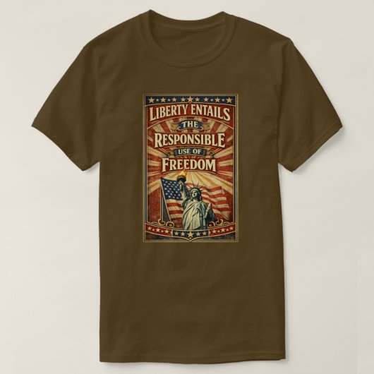 Patriottisch Amerikaanse (4) T-Shirt (Design voorkant)