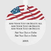 Patriottisch-Amerikaanse adelaar - Zie Achterversi Ornament (achterkant)