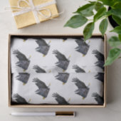 Patriottisch-Amerikaanse Bald Eagle in Flight Mini Tissuepapier (Geschenk)