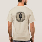 Patriottisch Amerikaanse bruine T-shirt (Achterkant)