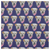 Patriottisch Amerikaanse bulldog Stof (Swatch)