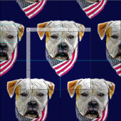 Patriottisch Amerikaanse bulldog Stof (Delen)