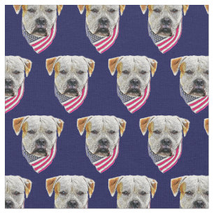 Patriottisch Amerikaanse bulldog Stof