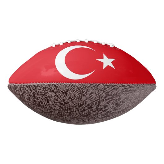 Patriottisch-Amerikaanse football vlag van Turkije (Gedraaid 270)