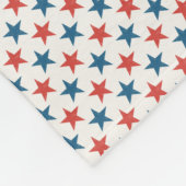 Patriottisch Amerikaanse sterrenpatroon Fleece Deken (Hoek)