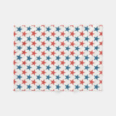 Patriottisch Amerikaanse sterrenpatroon Fleece Deken (Voorkant (Horizontaal))