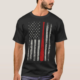 Patriottisch-AMERIKAANSE VLAG Baseball Bat T-shirt