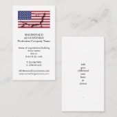 patriottisch | Amerikaanse vlag | Foto Visitekaart Visitekaartje (Voorkant / Achterkant)