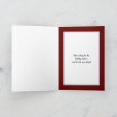 patriottisch | AMERIKAANSE VLAG | Kerstpudding Feestdagen Kaart (Binnen)