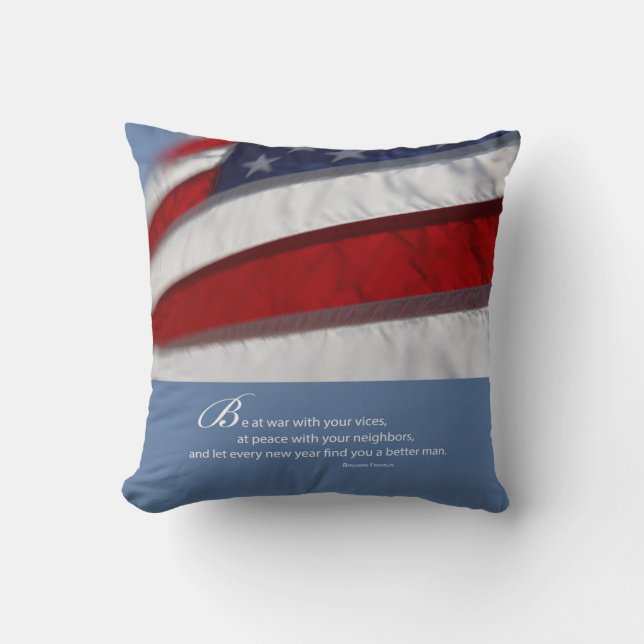 Patriottisch, Amerikaanse vlag Kussen (Voorkant)