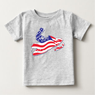 Patriottisch-Amerikaanse vlag Snowmobile