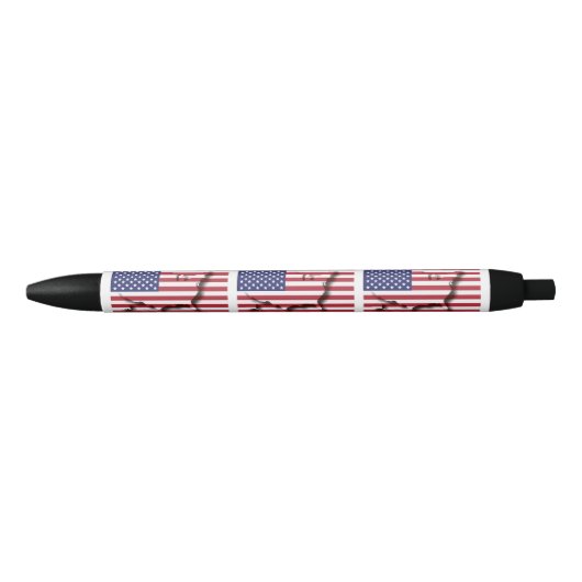 | patriottisch | Amerikaanse vlag Zwarte Inkt Pen (Voorkant)