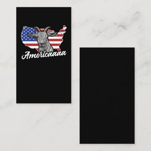 Patriottisch-Amerikaanse vlaggengeitte Lover Visitekaartje (Voorkant / Achterkant)