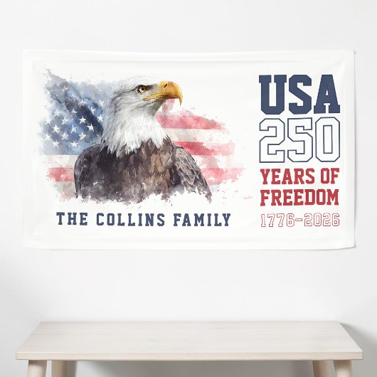 Patriottisch Amerika's 250-jarig jubileumfeest Spandoek