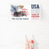 Patriottisch Amerika's 250-jarig jubileumfeest Spandoek (Insitu)