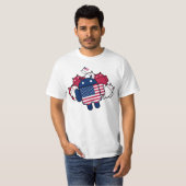 Patriottisch Android T-shirt (Voorkant volledig)