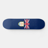 Patriottisch Anguilla-vlagskateboard Persoonlijk Skateboard (Horizontaal)