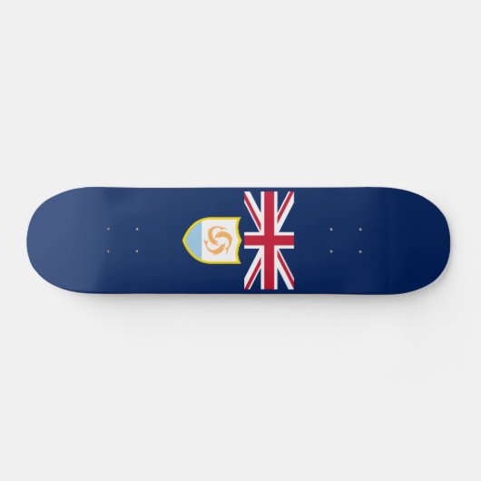 Patriottisch Anguilla-vlagskateboard Persoonlijk Skateboard (Horizontaal)