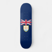 Patriottisch Anguilla-vlagskateboard Persoonlijk Skateboard (Voorkant)