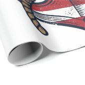 Patriottisch Anker Vintage Vector Design_1 Cadeaupapier (Rol Hoek)