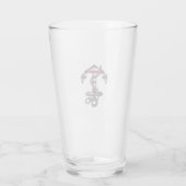 Patriottisch Anker Vintage Vector Design_1 Glas (Achterkant)