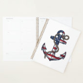Patriottisch Anker Vintage Vector Design_1 Planner (Display)