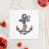 Patriottisch Anker Vintage Vector Design_1 Servet (Insitu)