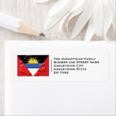 Patriottisch | ANTIGUA BARBUDA Flag Etiket (Insitu)