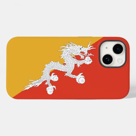 Patriottisch Apple Hoesje-Mate, Bhutan Flag Hoesje (Achterkant (horizontaal))