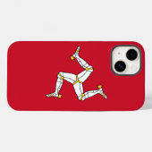 Patriottisch Apple Hoesje-Mate, eiland of Man flag Case-Mate iPhone Case (Achterkant (horizontaal))