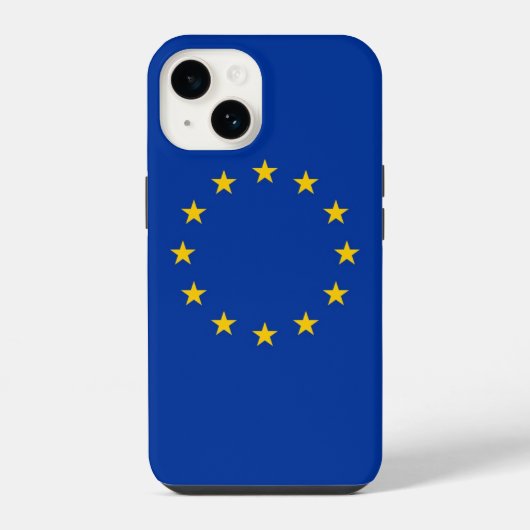 Patriottisch Apple Hoesje-Mate, EU-vlag iPhone Hoesje (Achterkant)